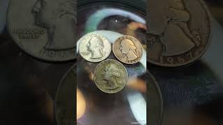 Three 1967 Error Quarter Dollars Worth a Treasure of Goldquartercoinsmoneyrarecoins [upl. by Reham248]