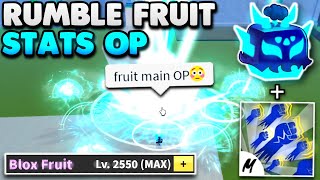 Rumble With MAX FRUIT STATS Is BROKEN In Blox Fruits Bounty Hunt [upl. by Ahsiuqat]