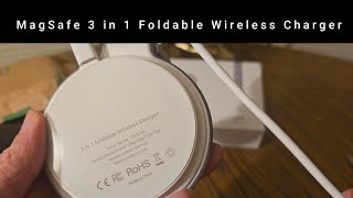 MagSafe 3 in 1 Wireless Foldable 360 Charger Stand EPISODE 4442 Amazon Unboxing Video [upl. by Abbye]