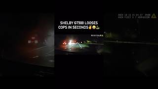 SHELBY GT500 LOOSES COPS IN SECONDS ford shelby mustangs [upl. by Nitsirc]