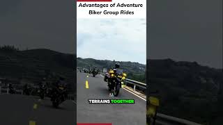 Advantages of Adventure Biker Group Rides motorcycle bikelife motorcyclecrash bikers shorts [upl. by Refinneg]