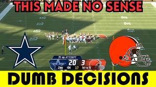 Dumb Decisions The DUMBEST Clock Management of Week 1  Cowboys  Browns 2024 [upl. by Bast683]