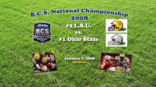 2008 BCS National Championship 2 LSU v 1 Ohio State One Hour [upl. by Atnoid]