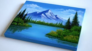 Acrylic Painting for Beginners A StepbyStep Landscape Painting Tutorial for Beginners on Canvas [upl. by Feingold]