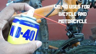 Uses of WD40 in Bicycles and Motorcycles [upl. by Enileqcaj]