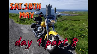 Lahinch Doolin Wild Atlantic Way Irishman on a Harley bike spin around Clare [upl. by Euqinot]