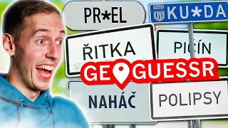 NEJVTIPNĚJŠÍ NÁZVY ČESKÝCH OBCÍ 🤣  GeoGuessr wRadekHradek [upl. by Hentrich]