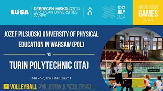 Volleyball Women  Jozef Pilsudski University of PE in Warsaw POL  Turin Polytechnic ITA [upl. by Annaej]