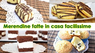 MERENDINE FATTE IN CASA PER BAMBINI dolci veloci per la colazione [upl. by Merril]