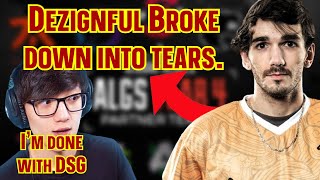 Dezignful BROKE DOWN into TEARS After iiTzTimmy LEFT DSG  Apex Legends [upl. by Annoel]