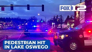 Pedestrian seriously hurt in crash in Lake Oswego [upl. by Penland]