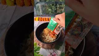 Rating Nissin Hot and Spicy Korean Veg noodles trendingshorts [upl. by Erdnaek]