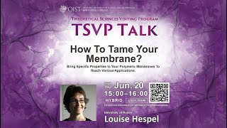 Louise Hespel  How To Tame Your Membrane TSVP Talk at OIST [upl. by Arsuy]