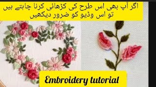 Unique hand embroidery design tutorialEmbroidery design for beginnersEmbroidery2024trending [upl. by Landel676]