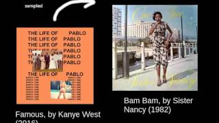 Kanye West  Famous  Bam Bam loop 15 min [upl. by Randie]