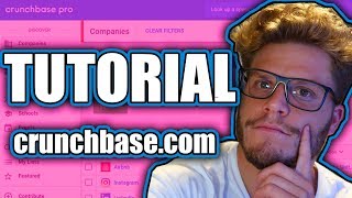 CRUNCHBASE TUTORIAL Cómo funciona crunchbase [upl. by Aeirdna]