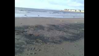 Trip to Troon South Beach in South Ayrshire Scotland 9th January 2012 [upl. by Idna]