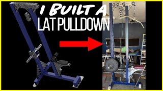 I built a Lat Pulldown Machine BETTER than ROGUE in under 8 minutes [upl. by Aurelia560]