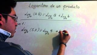 Logaritmo de un producto  Convertir multiplicación de números en dos logaritmos distintos [upl. by Marcell444]