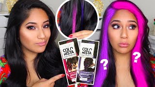 DOES LOREAL COLORISTA HAIR MAKEUP WORK ON DARK HAIR [upl. by Ennovart786]