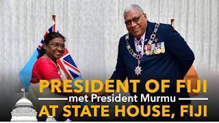 President of Fiji met President Droupadi Murmu at State House Fiji [upl. by Nawuj]