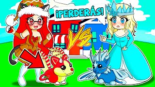 HICE BATALLA DE MASCOTAS CONTRA LA REINA DEL HIELO SOLO con PETS DE NAVIDAD en ADOPT ME ROBLOX😱 [upl. by Noemi]