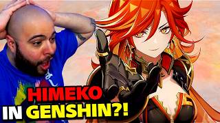 HIMEKO IS IN GENSHIN Ignition Teaser A Name Forged in Flames REACTION  Genshin Impact [upl. by Yendis539]