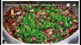 Como fazer Feijão Tropeiro  Receita fácil [upl. by Saba]