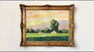 Impressionist Landscape  Easy Painting for Beginners  Acrylic Painting [upl. by Ailam529]