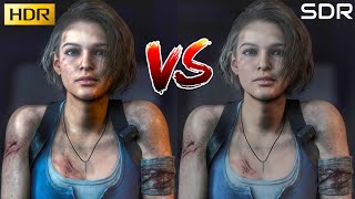 Resident Evil 3  HDR vs SDR Comparison  HDR Is The Clear Winner [upl. by Carlick162]