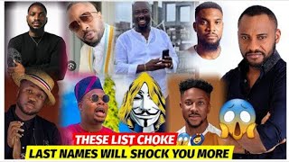 Gistlover Releases MORE names of allege GAY Celebrities OBI CUBANA Yul Edochie last will shock you [upl. by Ttej]