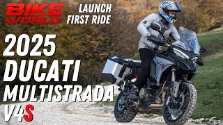 2025 Ducati Multistrada V4S  Launch First Ride [upl. by Wildee]