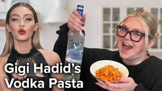 GIGI HADID PASTA spicy vodka pasta recipe [upl. by Philine802]