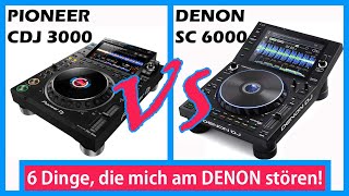 DENON SC6000 vs Pioneer CDJ3000 [upl. by Ecylahs]