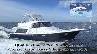 SOLD  1999 47 Bayliner 4788 Pilothouse MY HD By American Marine [upl. by Terryl]