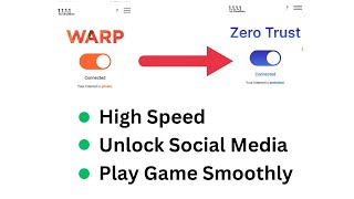 1111 VPN Unlimited Zero Trust  Warp to Zero Trust by One Settings  Use 1111 VPN [upl. by Kancler]