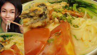 Slice fish soup noodle with milkbee hoon fish suop [upl. by Bald924]