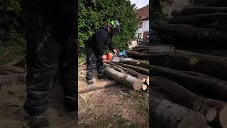 husqvarna holz holzspalten brennholz holzliebe axt sägen [upl. by Ainnet]