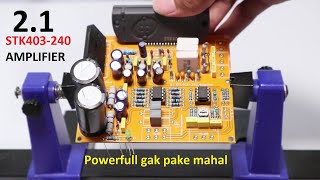 DIY 21 STK403240 Amplifier  Ampli Powerfull gak pake mahal [upl. by Beane]