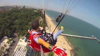 Веско над Морската градина на БургасПарапланерFlight at Sea Garden  ParaglidingПарапланеризъм [upl. by Natrav]