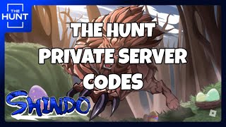 20 Private Server Codes For The Hunt  Shindo Life [upl. by Notsa]