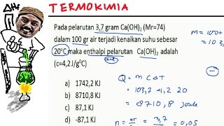 entalpi pelarutan termokimia kimia kelas XI pembahasan soal [upl. by Arihppas]