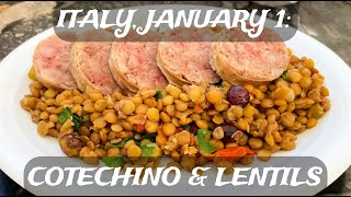 LENTILS amp COTECHINO The traditional New Years meal here in Italy  easy recipe [upl. by Giguere77]