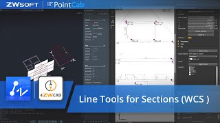 4ZWCAD Plugin Line Tools for Sections WCS [upl. by Gilder788]