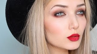 Vampy Grunge Fall  Autumn Makeup Tutorial [upl. by Gene597]