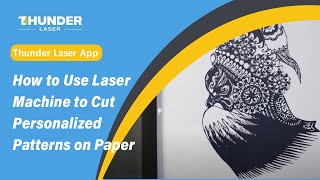 NOVA35 laser cutting paper [upl. by Esiuol]