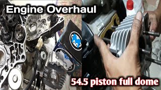 Honda wave 110r overhaul  Installing 545 block  Part 1 [upl. by Gregory474]