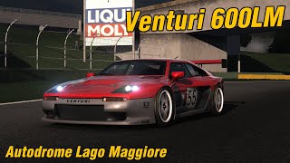 Venturi 600LM Onboard  Autodrome Lago Maggiore Trackday  assettocorsa [upl. by Nagirrek]