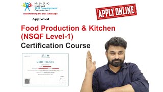 NSQF Level 1 Certificate  Original । NSDC । Kitchen । Tradesman ।‌ Cook  Water Carrier  Waiter । [upl. by Adrahs]