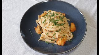 Tous en cuisine Linguine aux SaintJacques crème au banyuls de Cyril Lignac [upl. by Gnes]